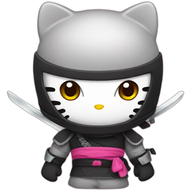 Hello Kitty Ninja emoji