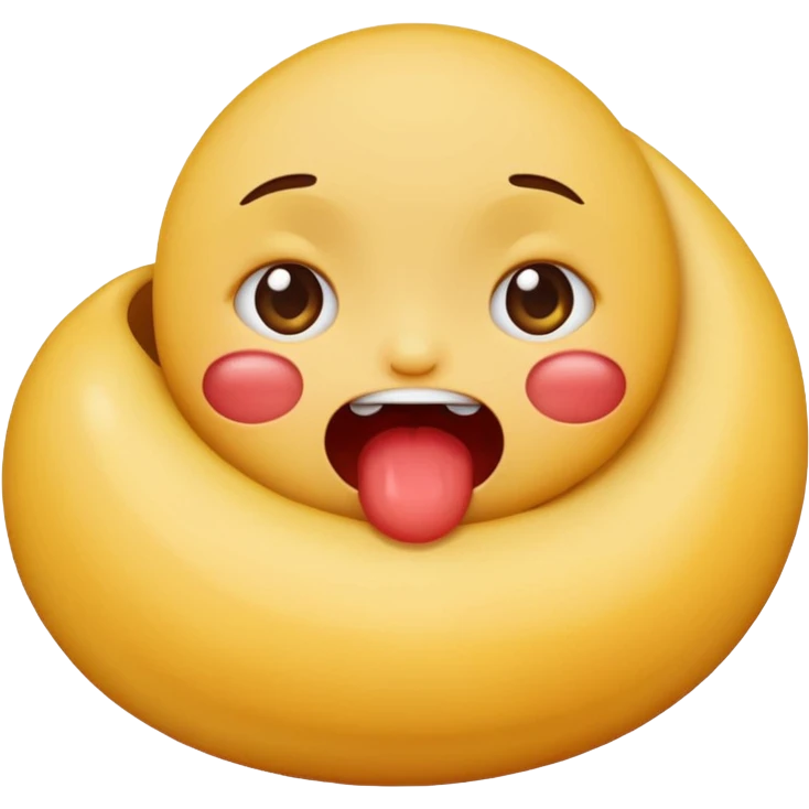 Cute emoji with period cramps  emoji