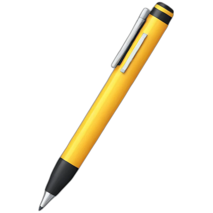 Pixel pen emoji