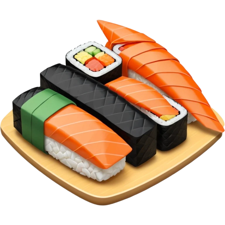 Sushi and origami emoji