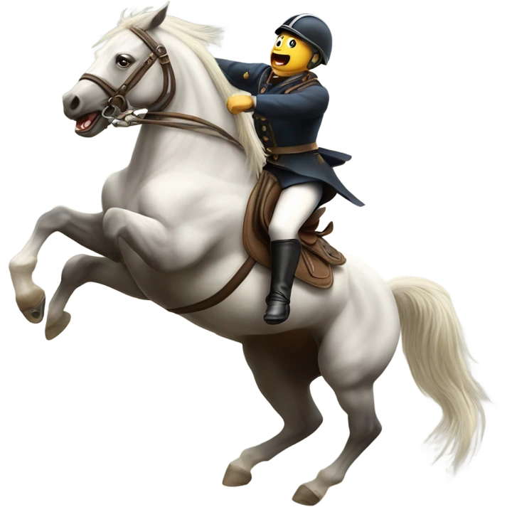 Horse bucking rider off emoji