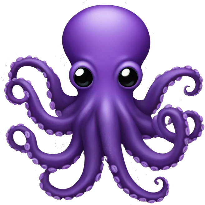 black - purple octopus emoji