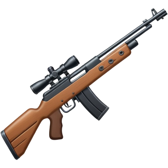 cartoon rifle emoji