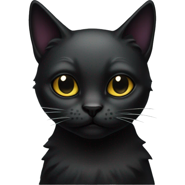Gothic cat emoji