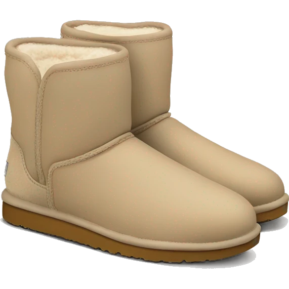 Uggs short boots beige emoji