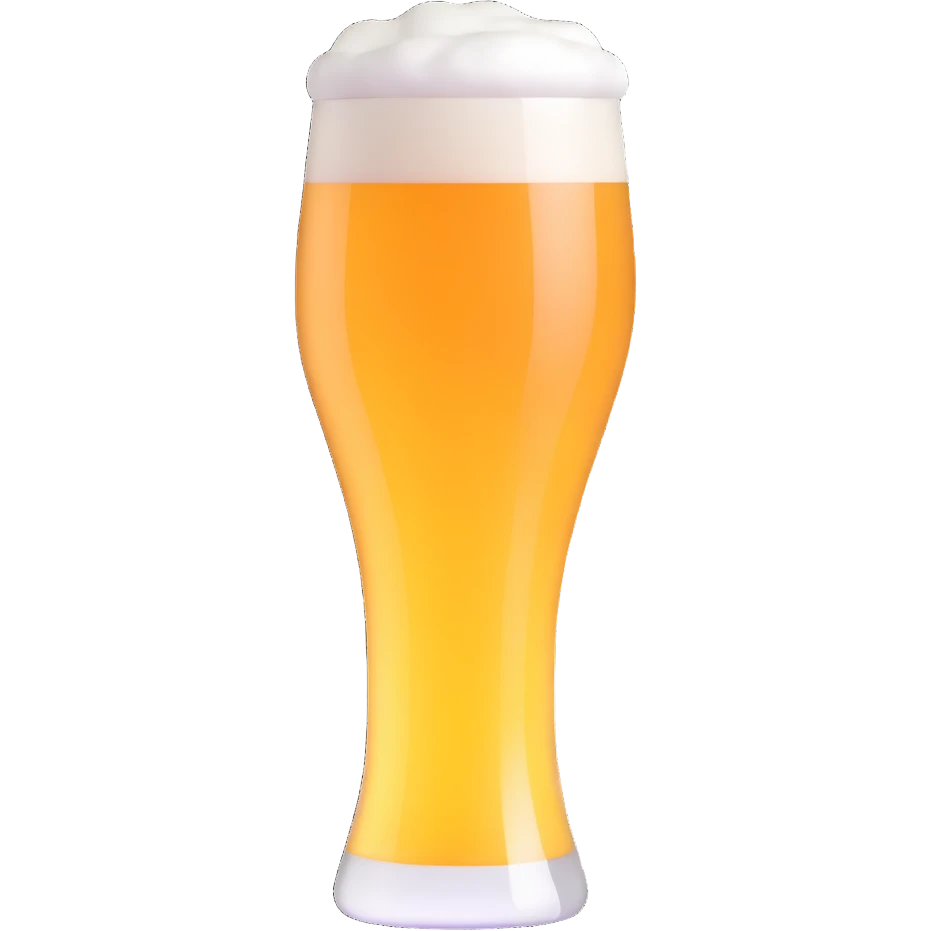 beer glass with foam emoji