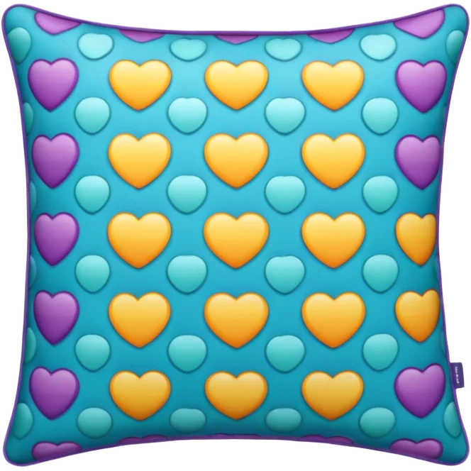 patterned pillow  emoji