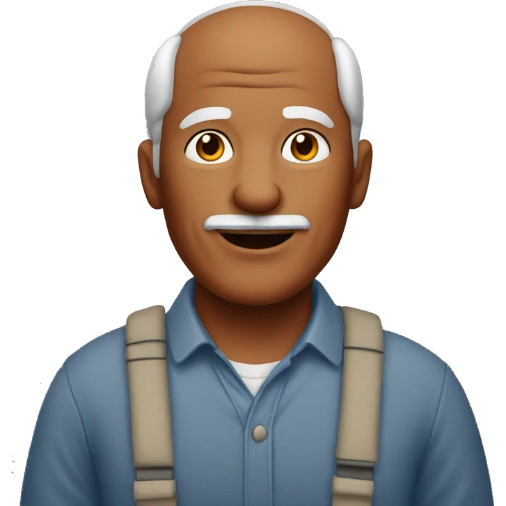 red-haired grandfather without a mustache emoji