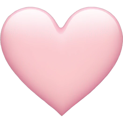 Light Pink heart  emoji