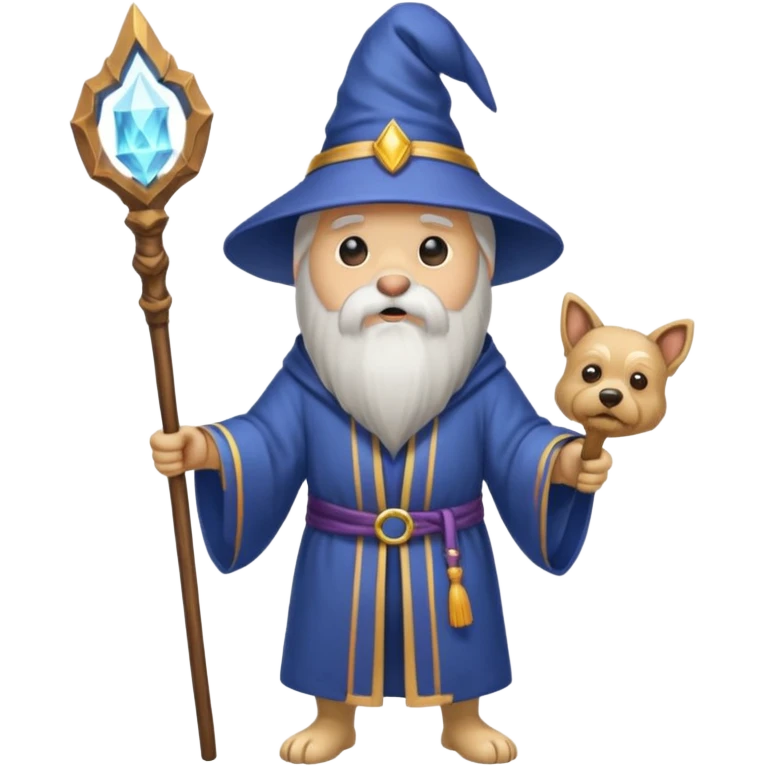 Dog wizard emoji