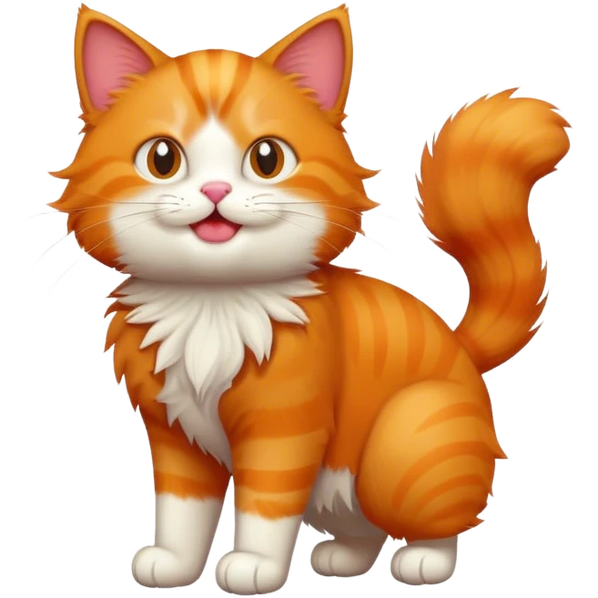 Orange cat emoji