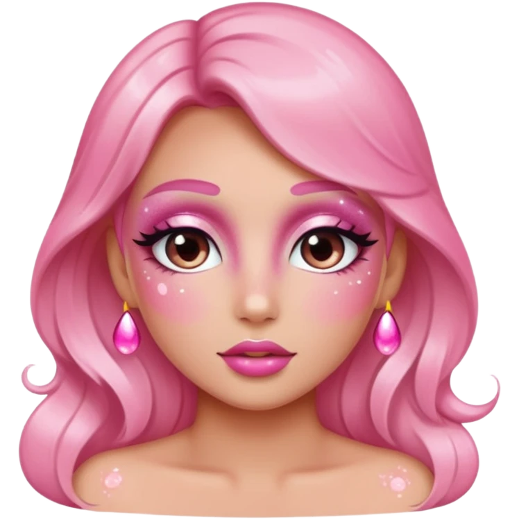 glitter liquid blush pack  emoji