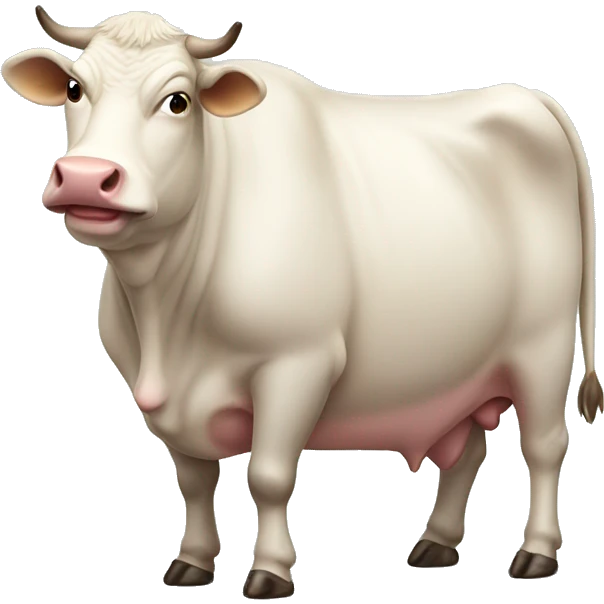 Really super fat cow emoji