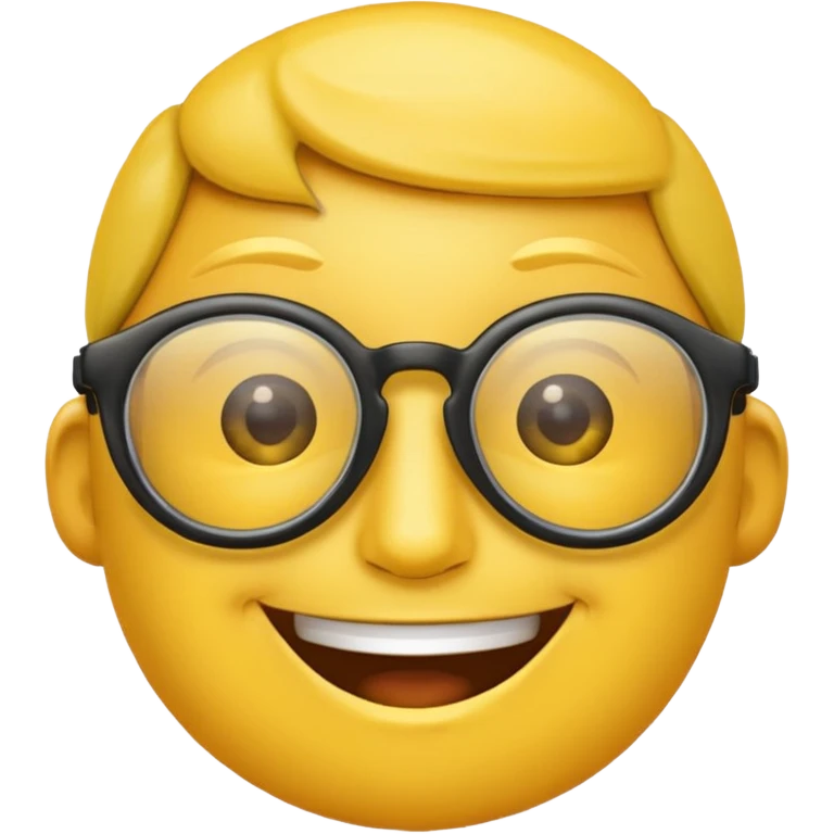 An emoji head with driving glasses, variation 5. emoji