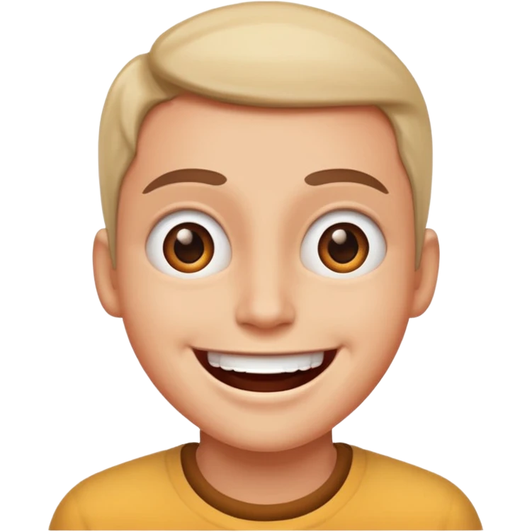 Scared and happy at the same time  emoji