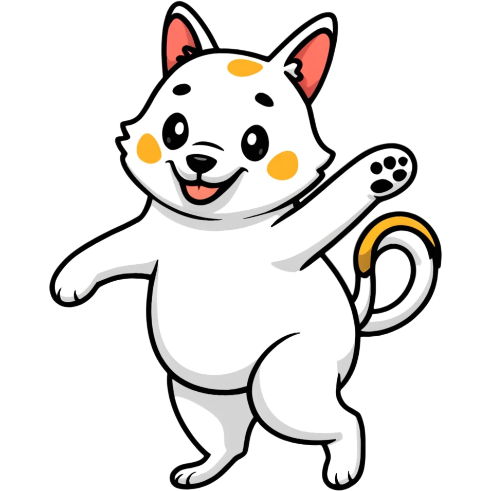 Perro bailando  emoji