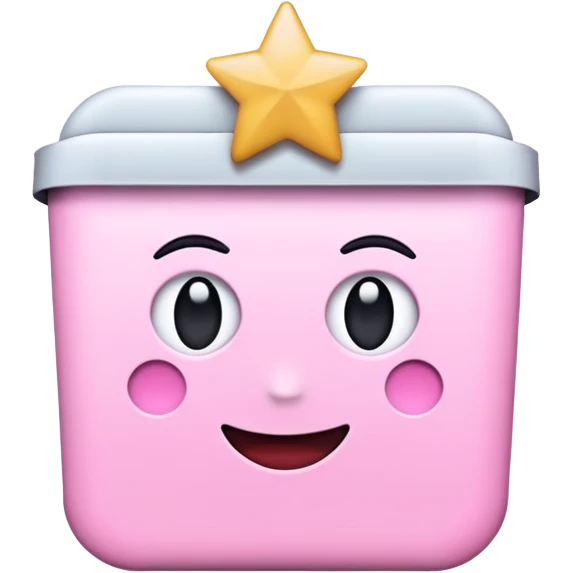 Light pink movie emoji