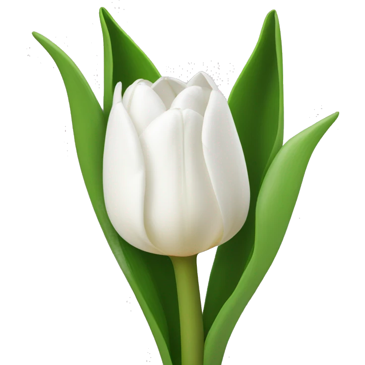 white tulip bouquet  emoji