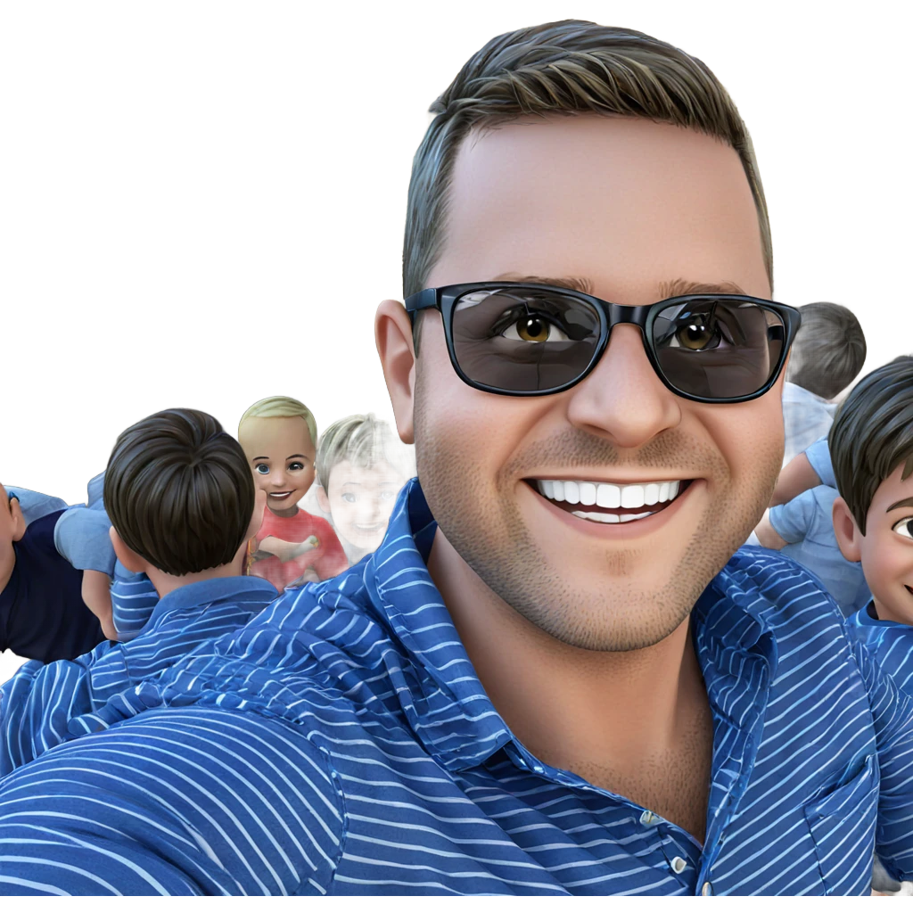 boys in striped shirts smiling emoji