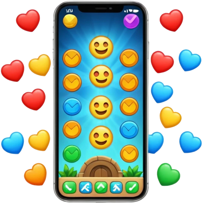 mobile game on iphone emoji
