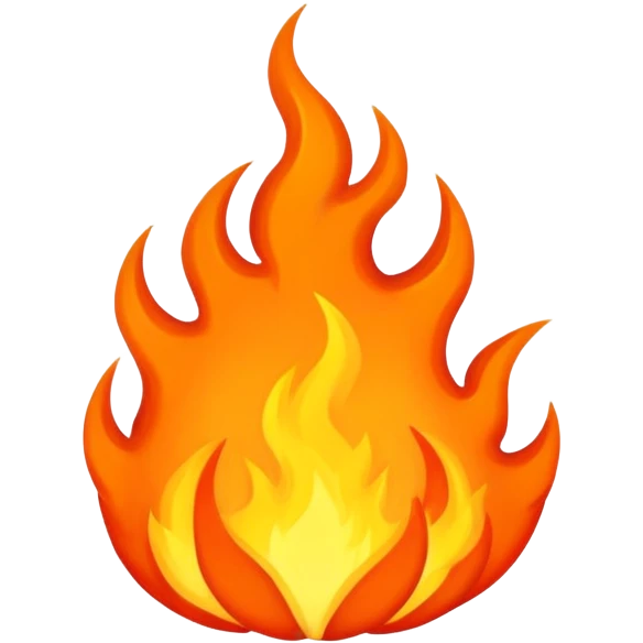 underworld hell with flames emoji