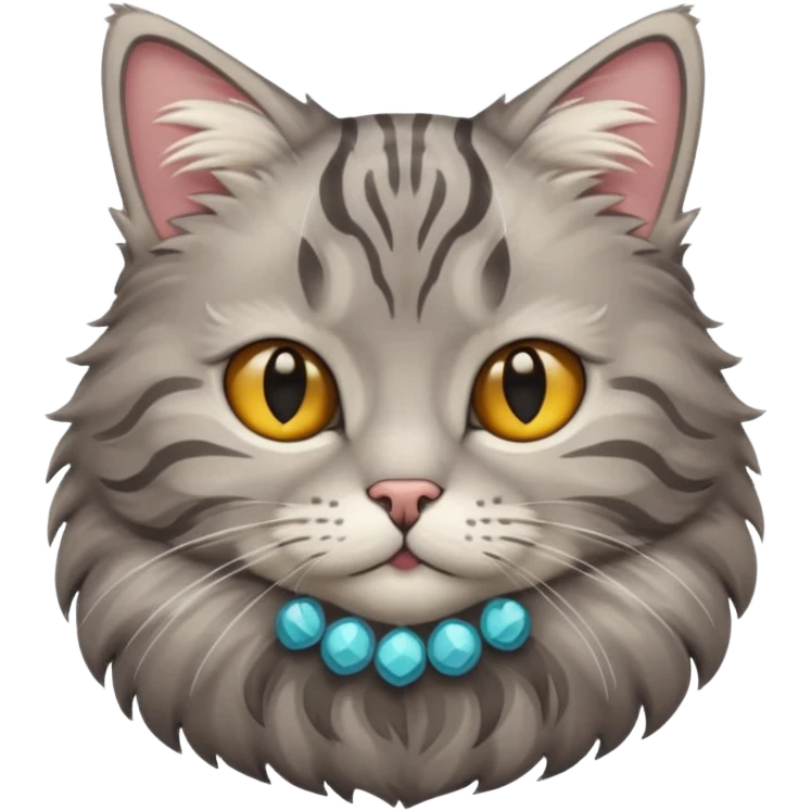 grey tabby cat emoji