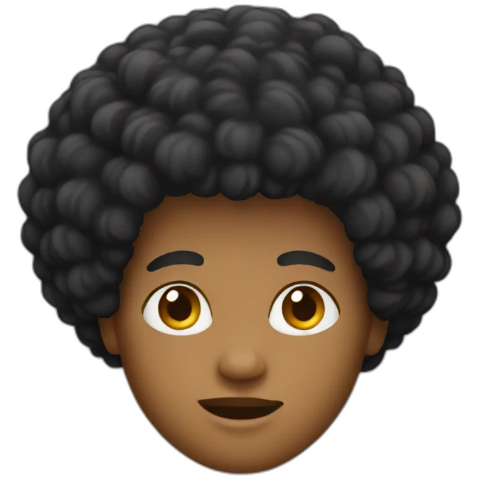 afro emoji