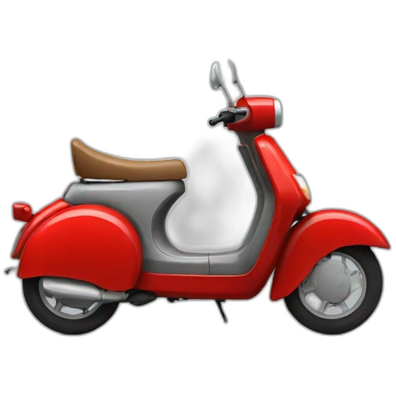 red moped emoji