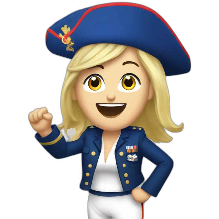 Marine le pen danse emoji