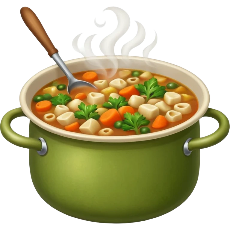 pot with soup emoji