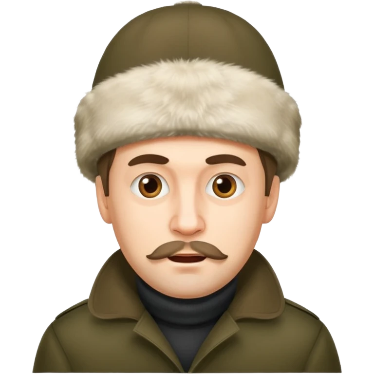 crazy russian man with ushanka emoji