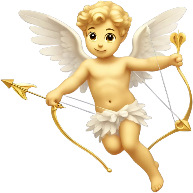Cupid shooting arrow emoji