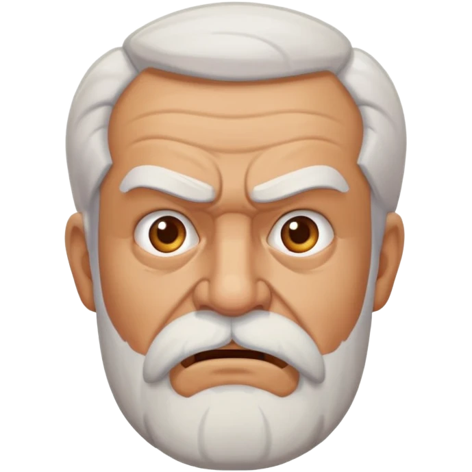 old angry man with facial hair emoji
