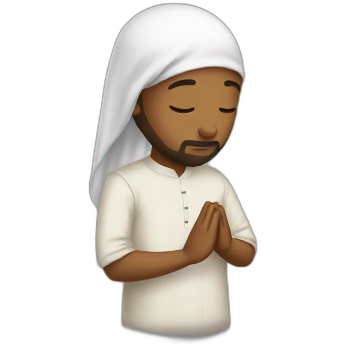 muslim who prays emoji