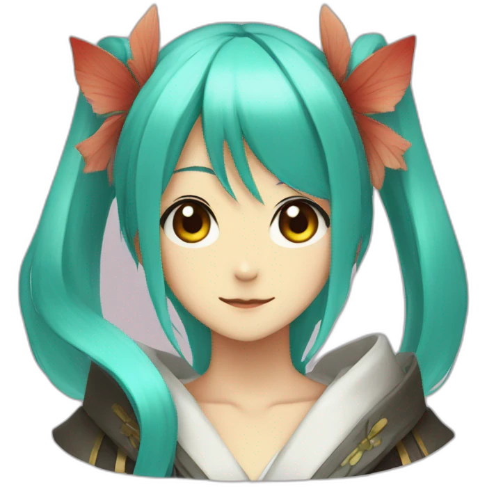 atsune miku portrait emoji