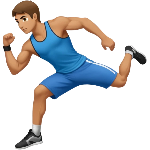 Persona haciendo parkour emoji