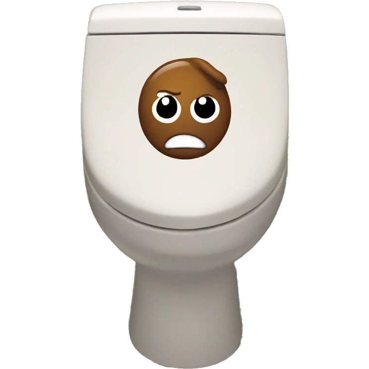 Poop emoji on toilet emoji
