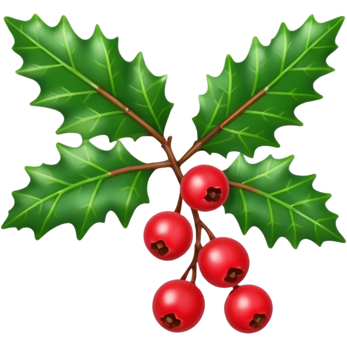 holly sprig emoji