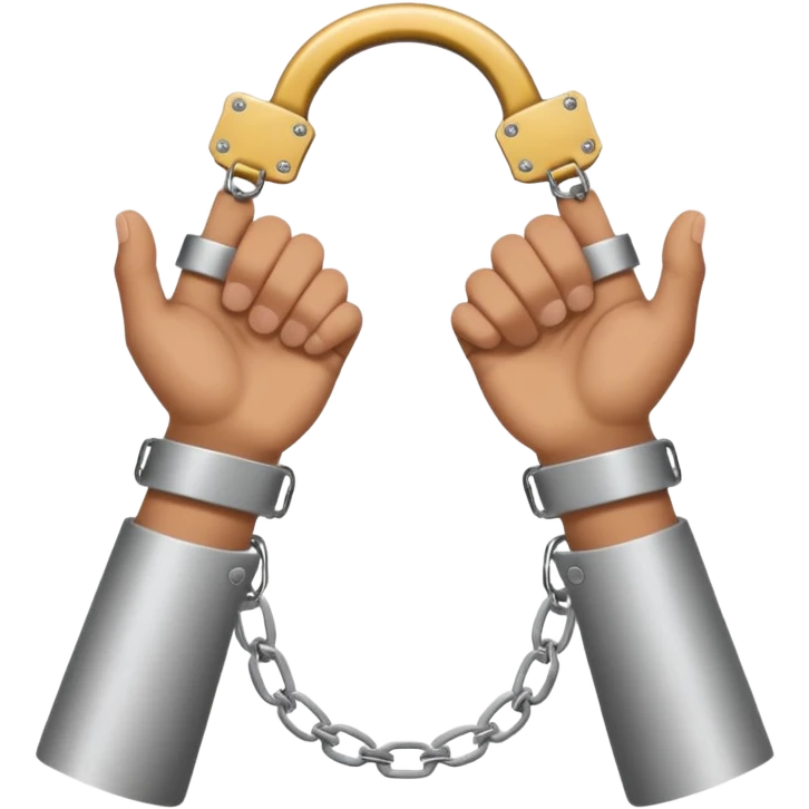 Hands in handcuffs emoji
