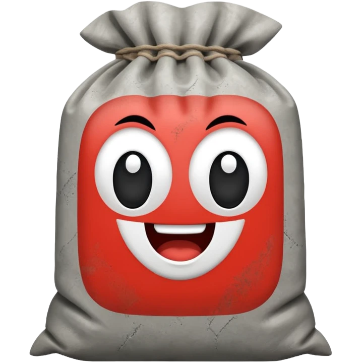 cement square sack  emoji