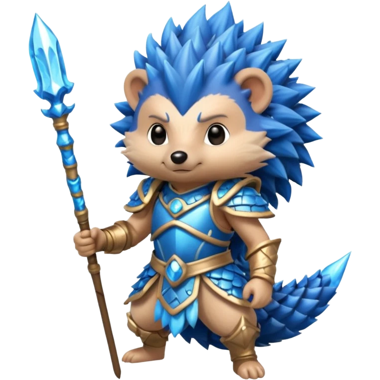 water bender hedgehog warrior emoji