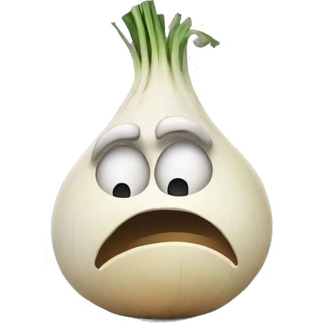 Sad onion emoji