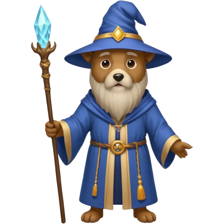 Dog wizard emoji
