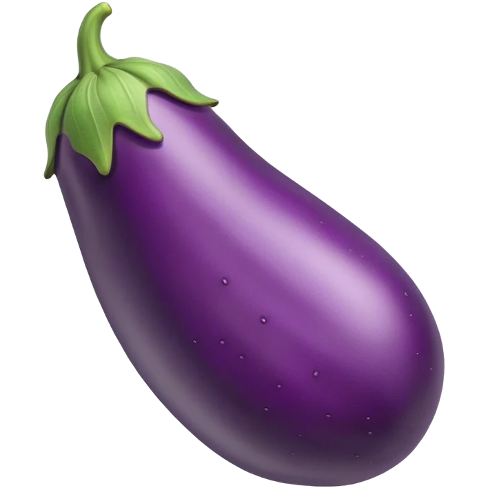 Eggplant with rubber over emoji