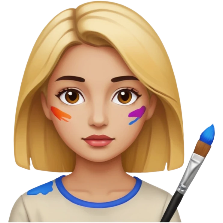Women painting  emoji