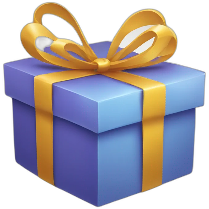 gift box with smile emoji