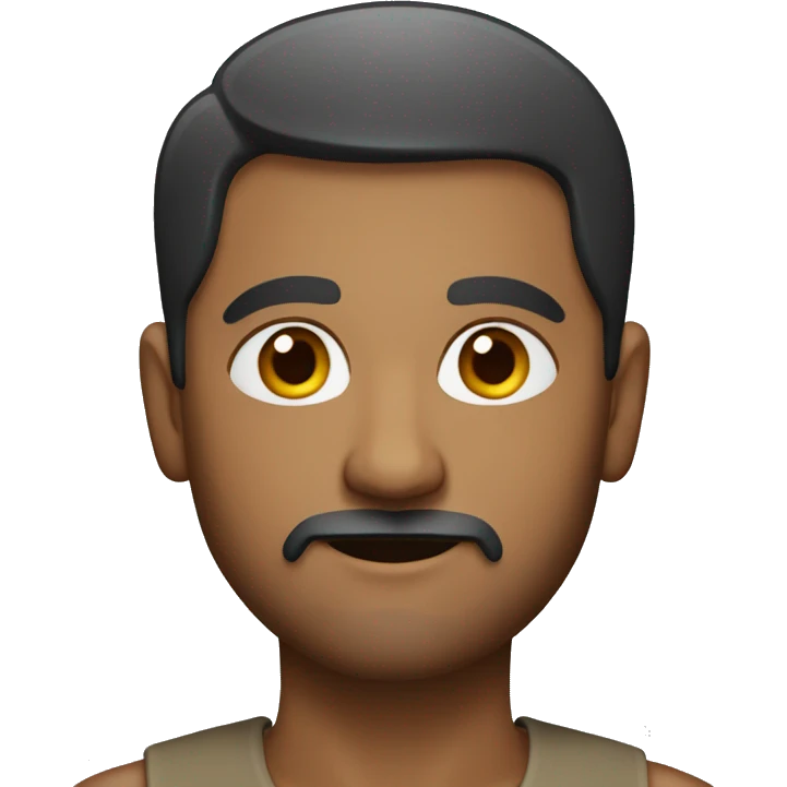An Indian man with a goatee and short hair  emoji