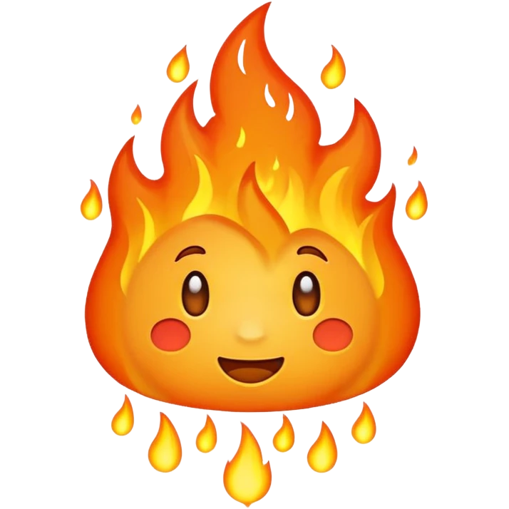fire rain emoji