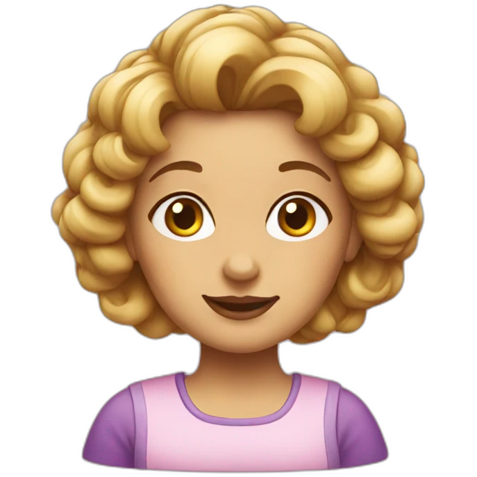 Lunch lady hair emoji
