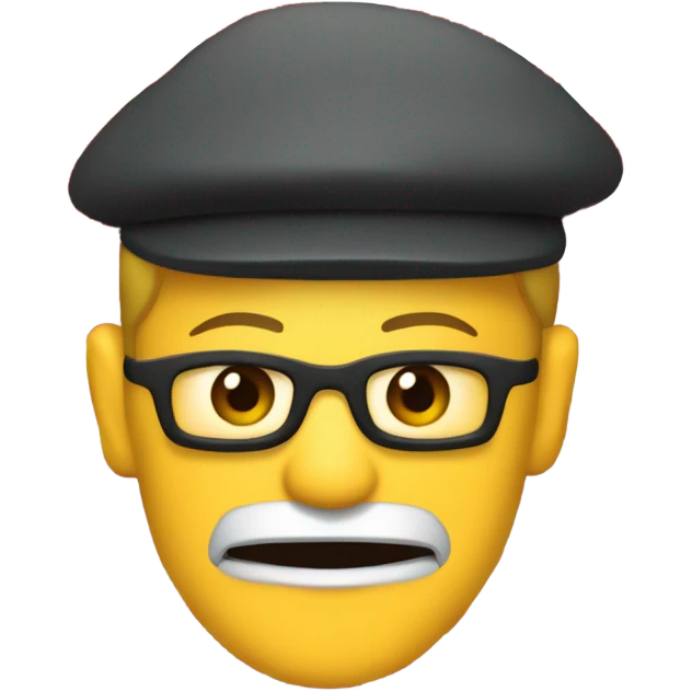 Warning sign saying no cap emoji